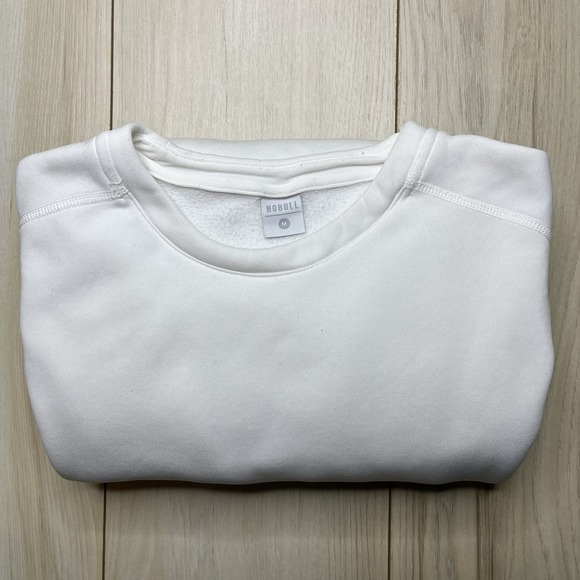 NOBULL Other - NOBULL Men's Crew Neck Sweatshirt IVORY Size Medium Pullover Sweater Logo